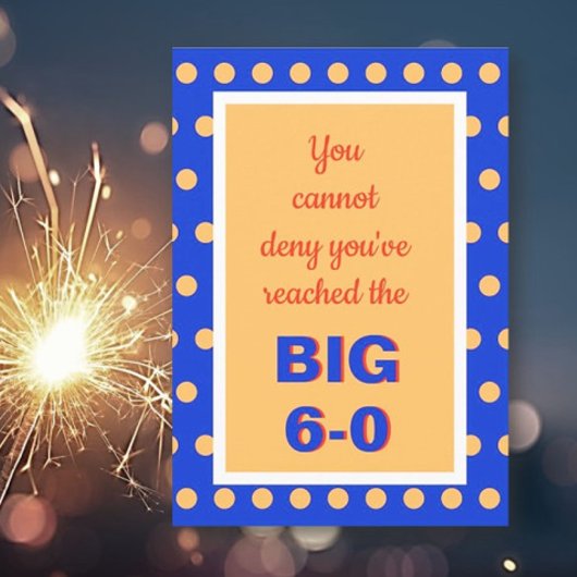 Carte Joyeux 60ème anniversaire