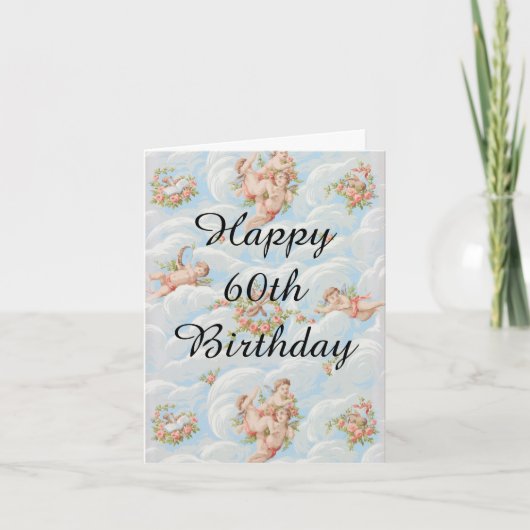 Carte Joyeux 60ème anniversaire. (Devant)