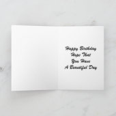 Carte Joyeux 62e Anniversaire Fleur Pansy (Intérieur)