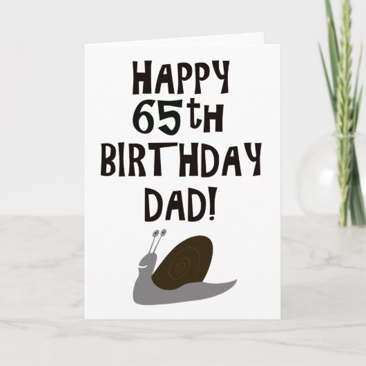 Carte Joyeux 65e anniversaire papa (Devant)