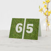 Carte Joyeux 65ème anniversaire ! (Fleur jaune)