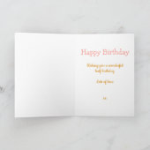 Carte Joyeux 6 mois Anniversaire Pingouin Ballerina rose (Intérieur)