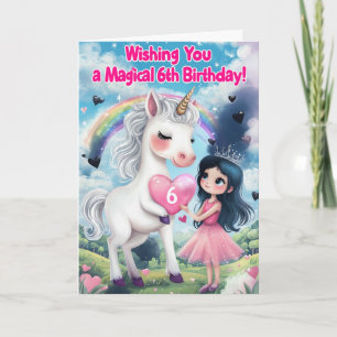 Carte Joyeux 6e anniversaire