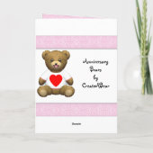 Carte Joyeux 6e Anniversaire, Personnalisable (Dos)