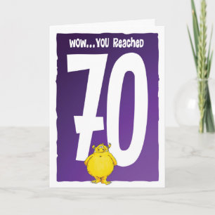 Carte Joyeux 70e anniversaire