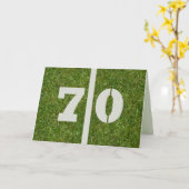 Carte Joyeux 70e anniversaire ! (Fleur jaune)