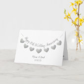 Carte Joyeux 70e anniversaire de Mariage Platinum maman  (Fleur jaune)