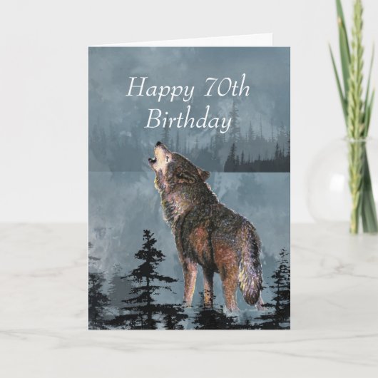 Carte Joyeux 70e anniversaire hurling Wolf Vous êtes gén (Devant)