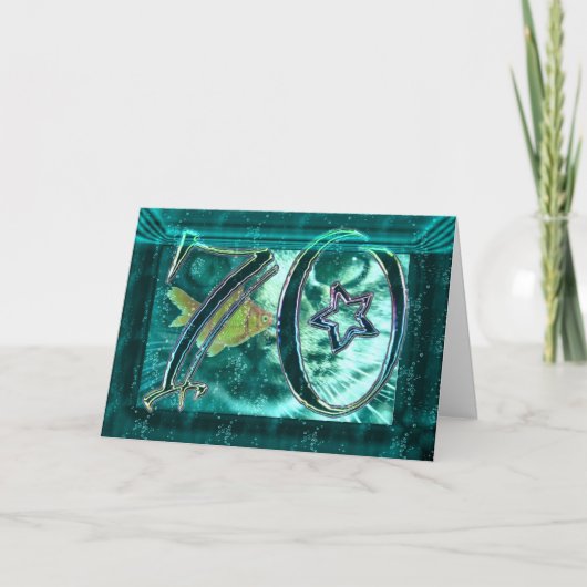 Carte Joyeux 70ème anniversaire ! (Devant)