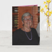 Carte Joyeux 75e anniversaire (Fleur jaune)