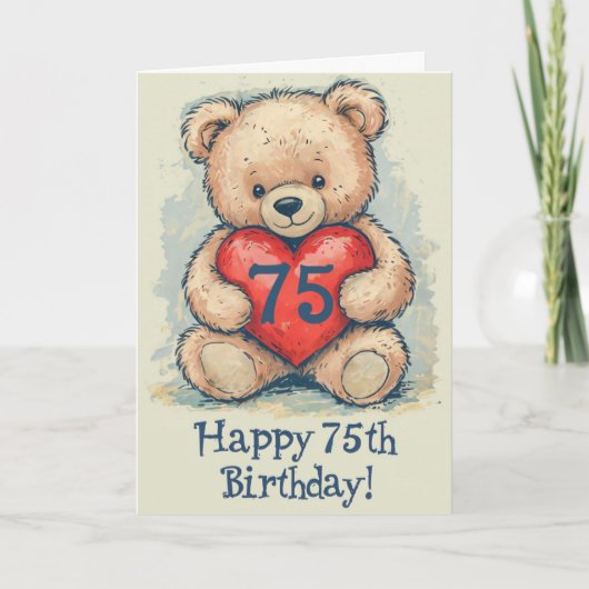 Carte Joyeux 75e anniversaire (Devant)