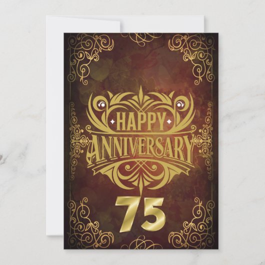 Carte Joyeux 75e Anniversaire (Devant)