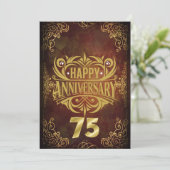 Carte Joyeux 75e Anniversaire (Debout devant)