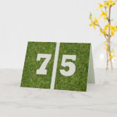 Carte Joyeux 75ème anniversaire ! (Fleur jaune)