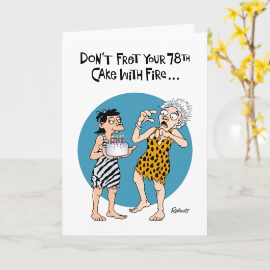 Carte Joyeux 78e anniversaire (Fleur jaune)