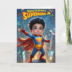 Carte Joyeux 7e anniversaire