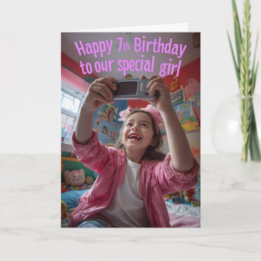 Carte Joyeux 7e anniversaire (Devant)