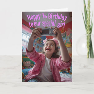 Carte Joyeux 7e anniversaire