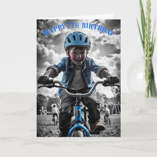 Carte Joyeux 7e anniversaire (Devant)