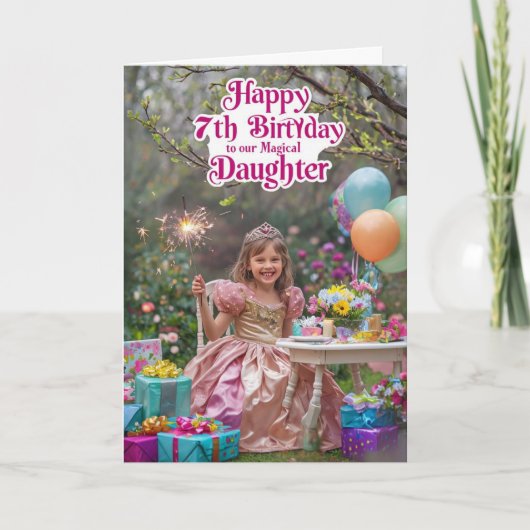 Carte Joyeux 7e anniversaire (Devant)