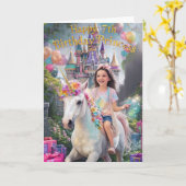 Carte Joyeux 7e anniversaire (Fleur jaune)