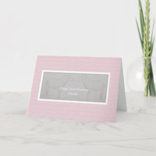 Carte Joyeux 7ème anniversaire de mariage en laine femme