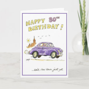 Carte Joyeux 80e anniversaire