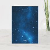 Carte Joyeux 80e anniversaire Blue Gold (Dos)