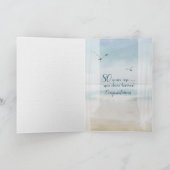 Carte Joyeux 80e anniversaire de plage ouverte fenêtre (Intérieur)