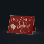 Carte Joyeux 80e anniversaire Nom Gold Texte Bourgogne<br><div class="desc">Un design de typographie élégante en or sur un arrière - plan de bordeaux profond pour envoyer des voeux de 80ème anniversaire. Happy Birthday est placé dans une typographie de script décoratif et l'âge est dans une police de coordonnées. Personnalisez facilement le nom de votre destinataire et le message à...</div>