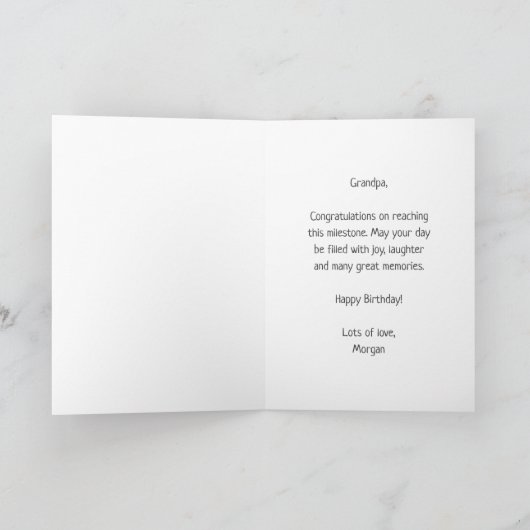 Carte Joyeux 80e anniversaire Octogenarian Celebration P (Intérieur)