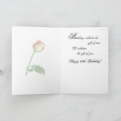 Carte Joyeux 80e anniversaire Rose (Intérieur)