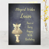 Carte Joyeux 80e anniversaire Salutation (Fleur jaune)