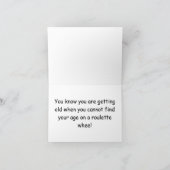 Carte Joyeux 83e Anniversaire Roulette Wheel (Intérieur)