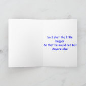 Carte Joyeux 84e anniversaire Volant oiseau de mouette (Intérieur)