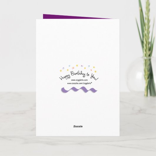 Carte Joyeux 85e anniversaire 3 Panel (Dos)