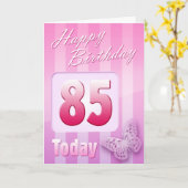 Carte Joyeux 85e anniversaire Grand Mère Grande-tante ma (Fleur jaune)