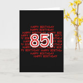 Carte Joyeux 85th anniversaire (Fleur jaune)