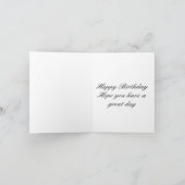 Carte Joyeux 86e anniversaire Fleur blanche (Intérieur)