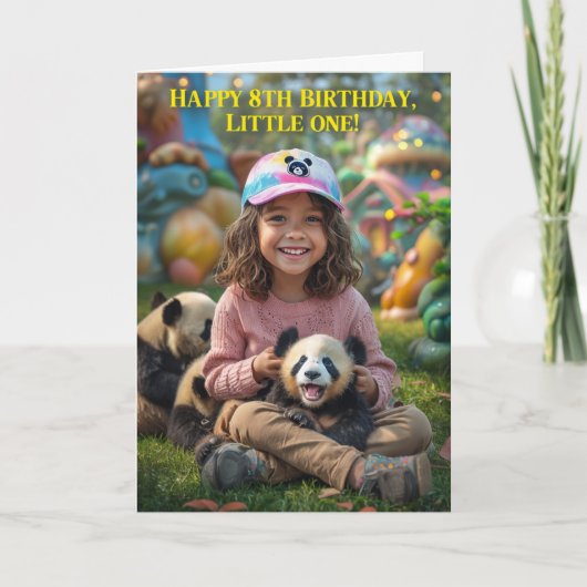 Carte Joyeux 8e anniversaire (Devant)