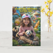 Carte Joyeux 8e anniversaire (Fleur jaune)