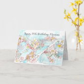 Carte Joyeux 90e anniversaire Maman Cerise Fleur Arbre (Fleur jaune)
