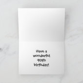 Carte Joyeux 90ème anniversaire ! (Intérieur)