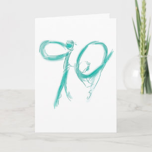 Carte Joyeux 90ème anniversaire