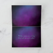 Carte Joyeux 90ème Nom Purple Turquoise Mystique Anniver (Intérieur)