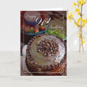 Carte Joyeux 91e anniversaire (Fleur jaune)