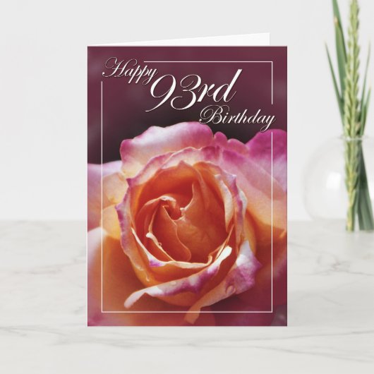 Carte Joyeux 93e anniversaire ! (Devant)