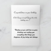 Carte Joyeux 95e anniversaire Grand Mère Grande-Tante Ma (Intérieur)