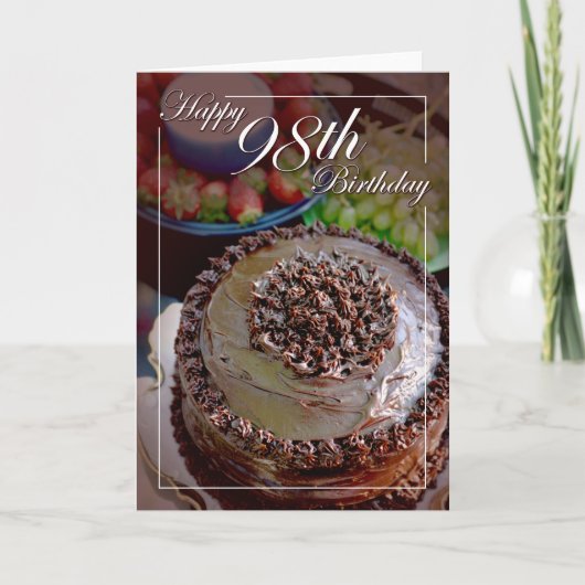 Carte Joyeux 98e anniversaire ! (Devant)