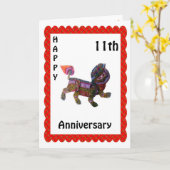 Carte Joyeux 9e anniversaire (Fleur jaune)